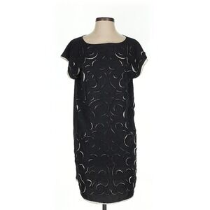 Catherine Malandrino Women's Cocktail Dress Cap‎ Sleeve Cut Out Black Size Small